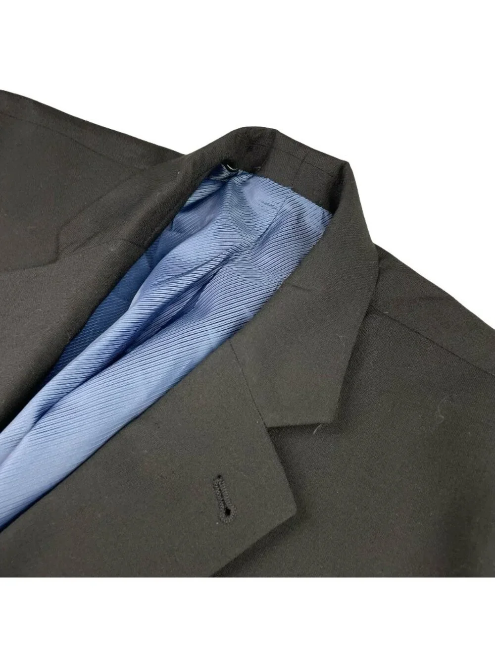 Oak Hill Men's Wool Blend 2-Button Blazer Black • 52L